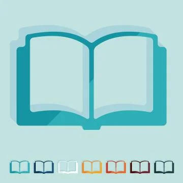 Flat design: book Stock Illustration