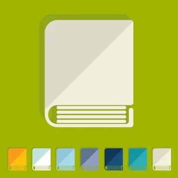 Flat design: book Stock Illustration