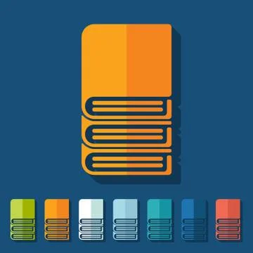 Flat design: book Illustrazione stock