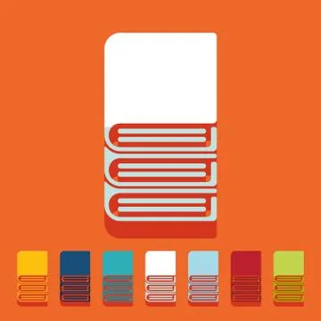 Flat design: book イラスト素材