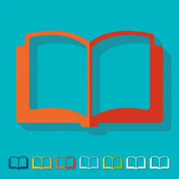 Flat design: book Illustrazione stock