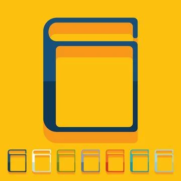 Flat design: book イラスト素材