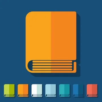 Flat design: book Stock Illustration