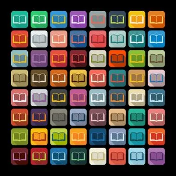 Flat design: book Stock Illustration