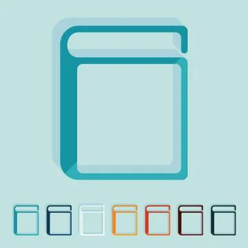 Flat design: book Illustrazione stock