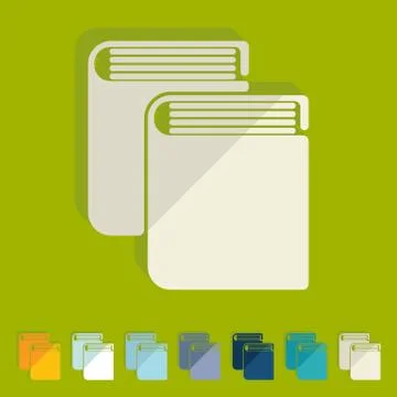Flat design: book Stock Illustration