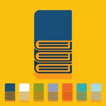 Flat design: book Stock Illustration