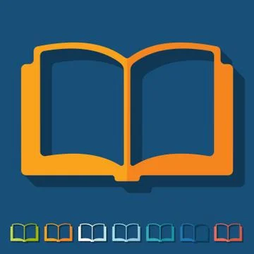 Flat design: book Illustrazione stock