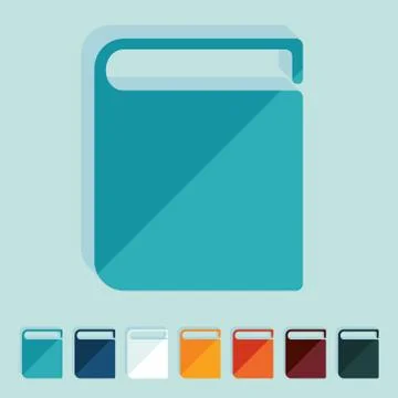 Flat design: book Illustrazione stock