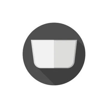 Flat design Bowl Stock Illustration
