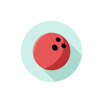 Flat design Bowling Ball Stock Illustration
