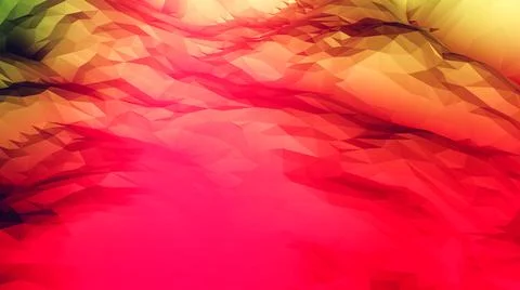 Flat design bright red polygonal background イラスト素材