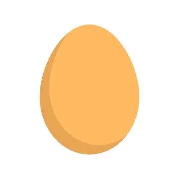 Flat design brown egg icon. Vector. イラスト素材