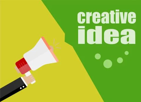 Flat design business concept. creative idea. Digital marketing business man h Stock Illustration