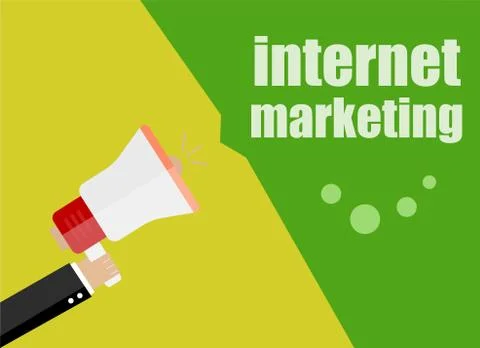 Flat design business concept. internet marketing. Digital marketing business  Stock Illustration