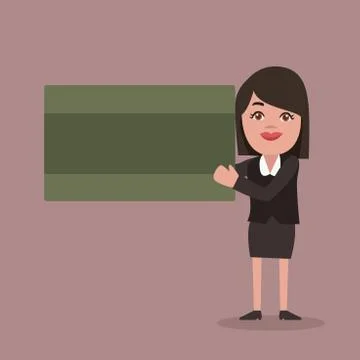 Flat design business Vector Illustration concept Empty template copy space text Illustrazione stock