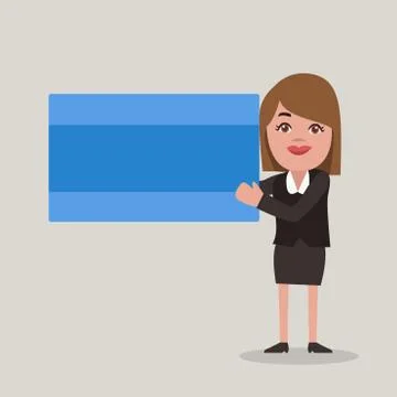 Flat design business Vector Illustration Empty template esp isolated Minimalist Stock Illustration