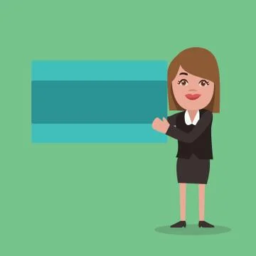 Flat design business Vector Illustration concept Empty copy text for esp Web Illustrazione stock