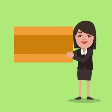 Flat design business Vector Illustration concept Empty template copy space Illustrazione stock