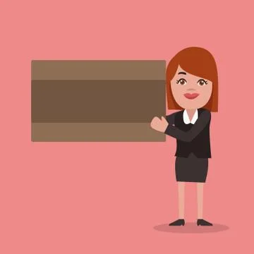 Flat design business Vector Illustration concept Empty copy text for esp Web Illustrazione stock