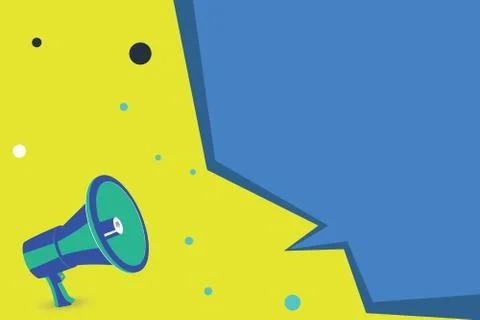 Flat design business Vector Illustration concept Empty template copy space text Illustrazione stock