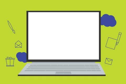 Flat design business Vector Illustration Empty template for Layout for Stock Illustration