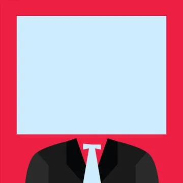 Flat design business Vector Illustration concept Empty template copy space text Stock Illustration