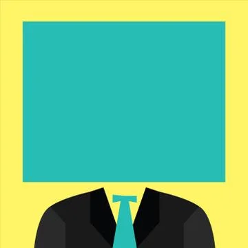 Flat design business Vector Illustration concept Empty template copy space Illustrazione stock