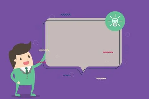 Flat design business Vector Illustration Empty template for Layout for Illustrazione stock