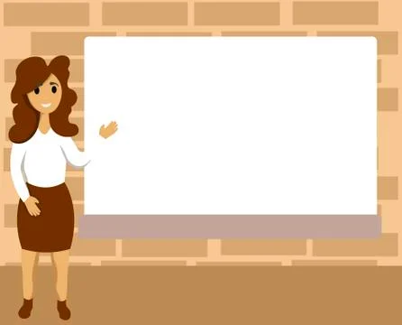 Flat design business Vector Illustration concept Empty template copy space text Stock Illustration