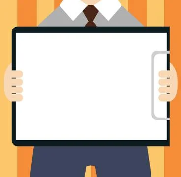 Flat design business Vector Illustration concept Empty template copy space text Stock Illustration