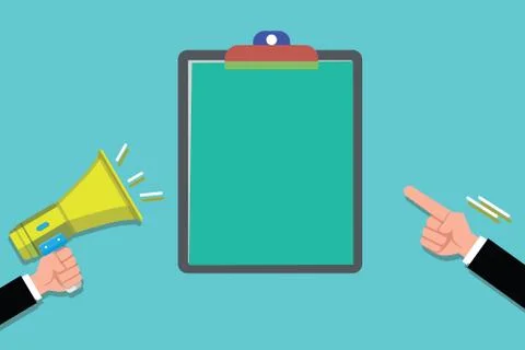 Flat design business Vector Illustration concept Empty template copy space text Stock Illustration