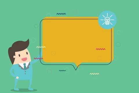 Flat design business Vector Illustration concept Empty copy text for esp Web Stockillustratie