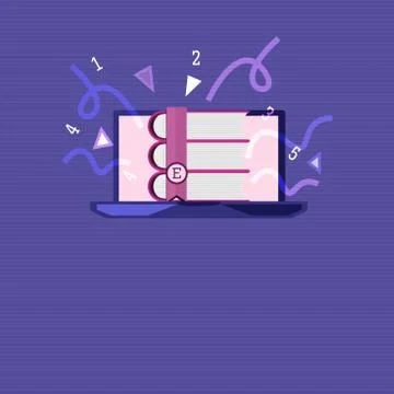 Flat design business Vector Illustration concept Empty template copy space Illustrazione stock