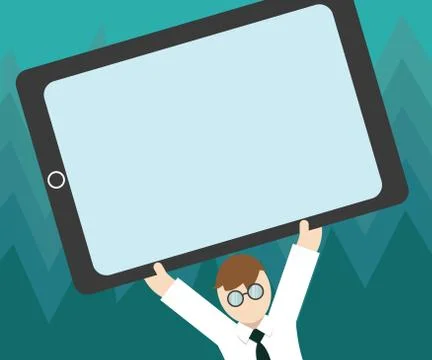 Flat design business Vector Illustration Empty template for Layout for Stock Illustration