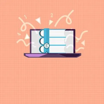 Flat design business Vector Illustration concept Empty copy space modern Illustrazione stock