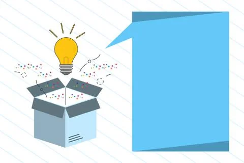Flat design business Vector Illustration concept Empty template copy space text Stock Illustration