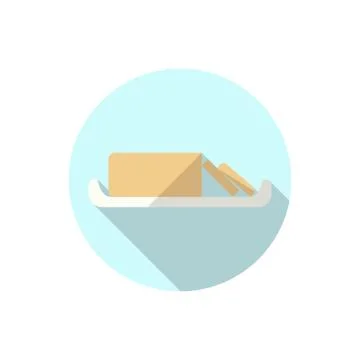 Flat design butter Stock Illustration