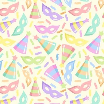 Flat design candy pastel color pattern Stock Illustration