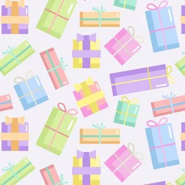 Flat design candy pastel color pattern Illustrazione stock