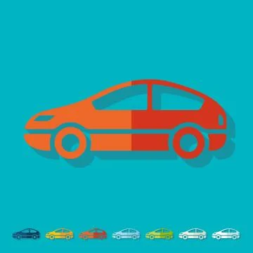 Flat design: car Stock Illustration