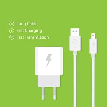 Flat design charger Stock Illustration