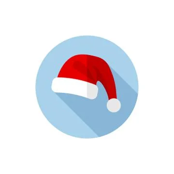 Flat design Christmas Hat Stock Illustration