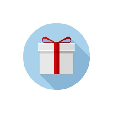 Flat design Christmas present Stock Illustration