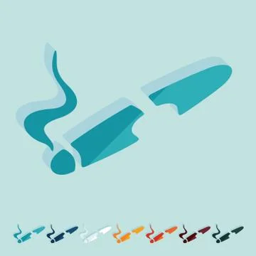 Flat design: cigar Ilustración de archivo