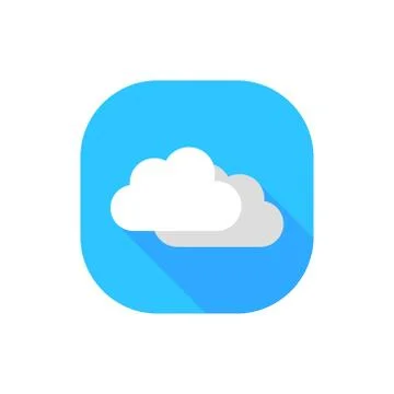 Flat design cloudy weather Stock Illustration