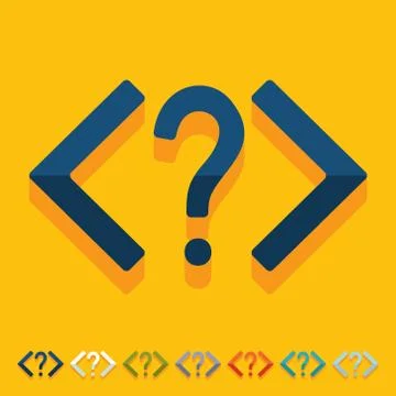 Flat design. coding Stock Illustration