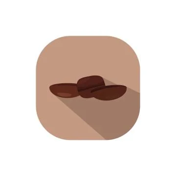 Flat design coffee beans Stock Illustration