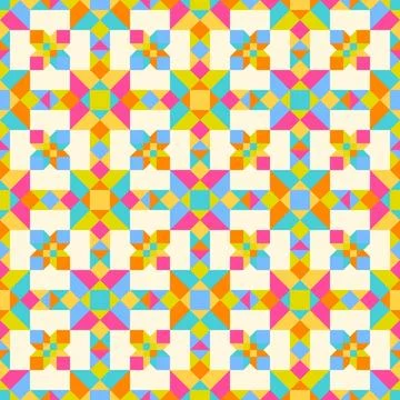 Flat design colorful geometric pattern Illustrazione stock