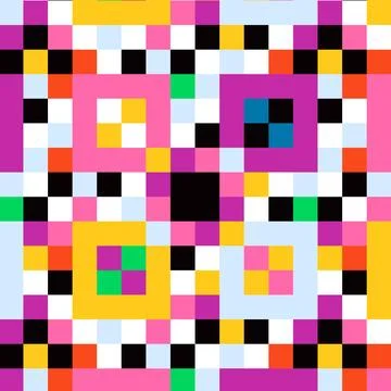 Flat design colorful geometric pattern Stockillustratie
